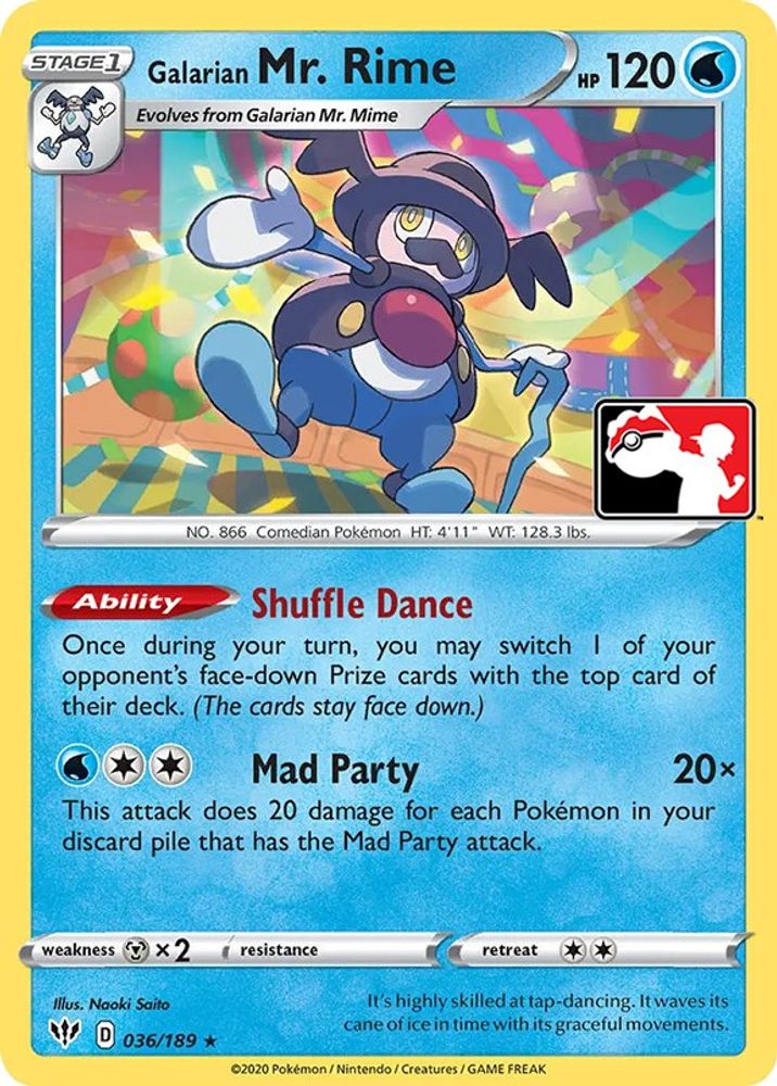 Galarian Mr. Rime (036/189) [Prize Pack Series One]