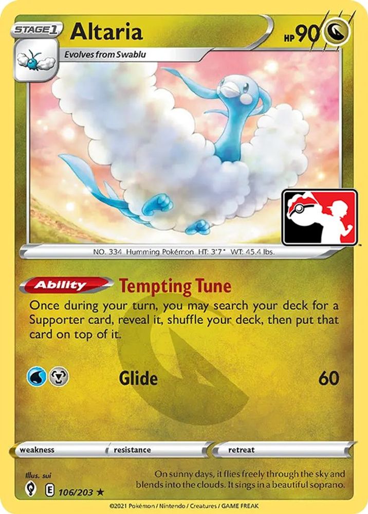 Altaria (106/203) [Prize Pack Series One]