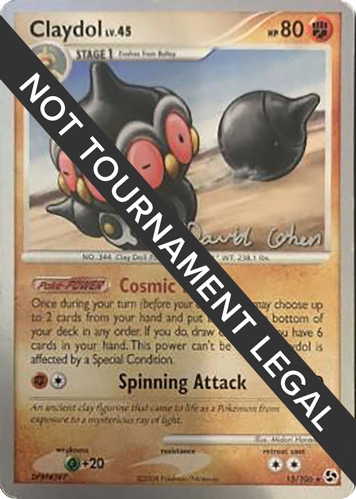 Claydol LV.45 (15/106) (Stallgon - David Cohen) [World Championships 2009]