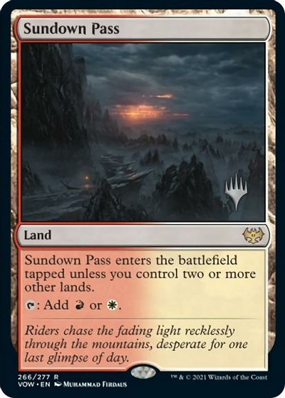 Sundown Pass (Promo Pack) [Innistrad: Crimson Vow Promos]