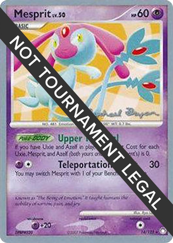 Mesprit LV.30 (14/123) (Happy Luck - Mychael Bryan) [World Championships 2010]