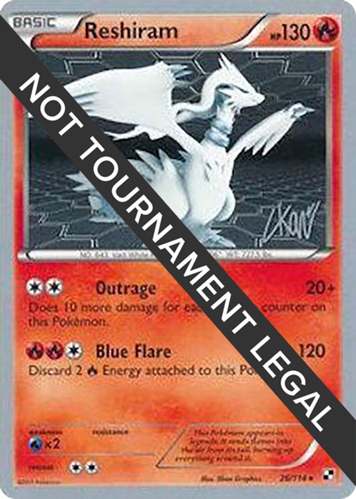 Reshiram (26/114) (Reshiphlosion - Christopher Kan) [World Championships 2011]