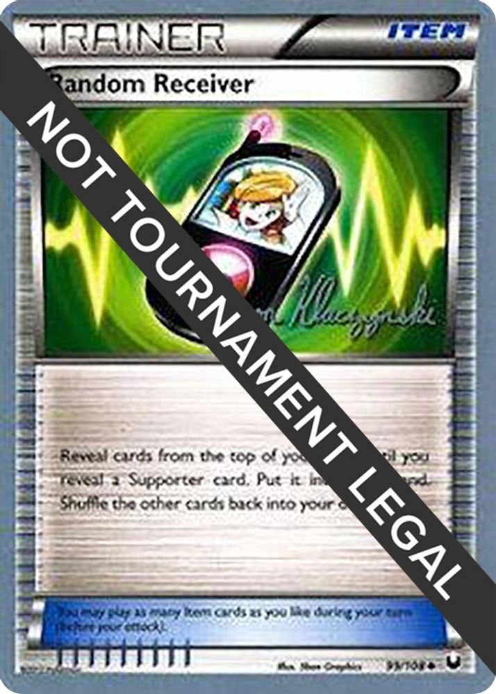 Random Receiver (99/108) (Darkrai Deck - Jason Klaczynski) [World Championships 2013]