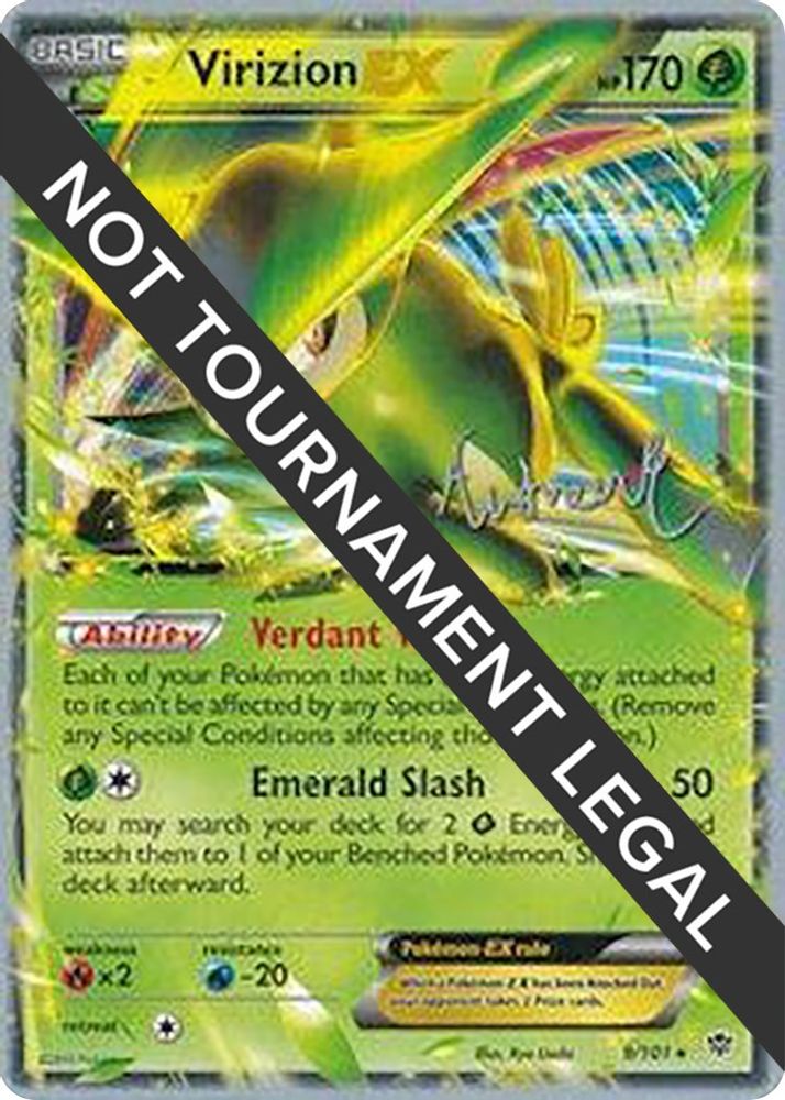 Virizion EX (9/101) (Emerald King - Andrew Estrada) [World Championships 2014]