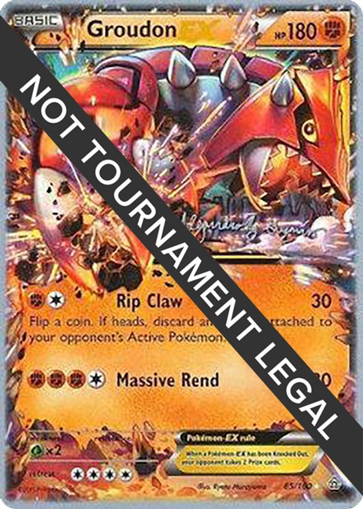Groudon EX (85/160) (Primal Groudon - Alejandro Ng-Guzman) [World Championships 2015]