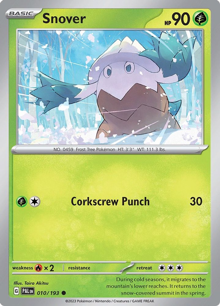 Snover (010/193) [Scarlet & Violet: Paldea Evolved]