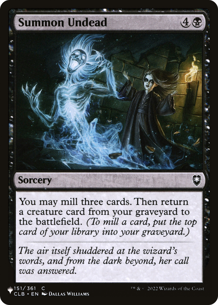 Summon Undead [The List Reprints]