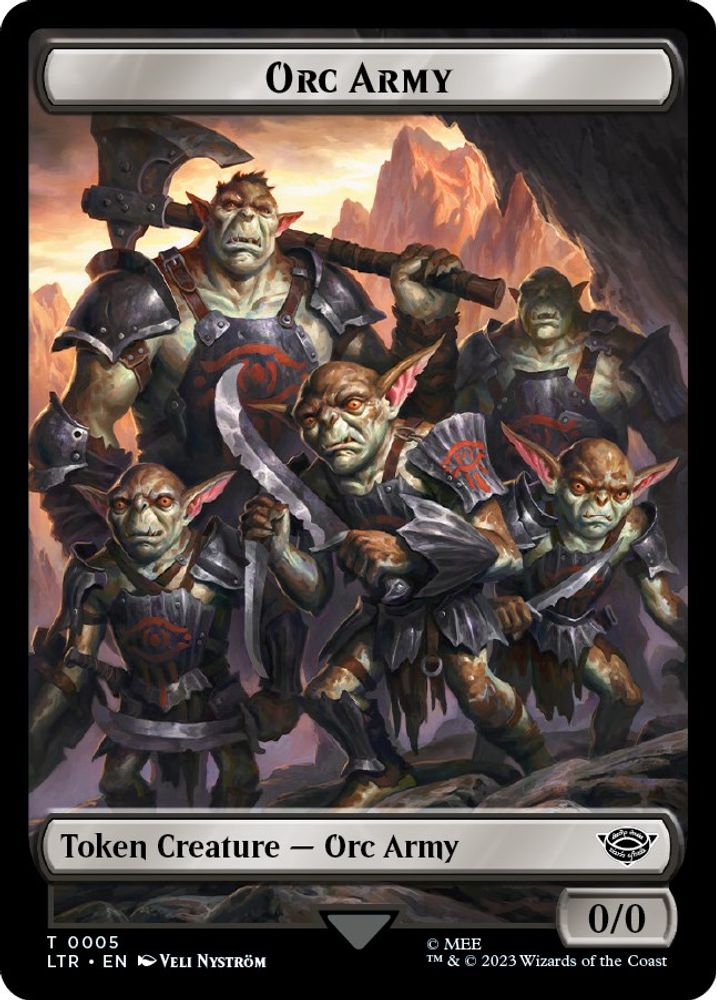 Food (11) // Orc Army (05) Double-Sided Token [The Lord of the Rings: Tales of Middle-Earth Tokens]