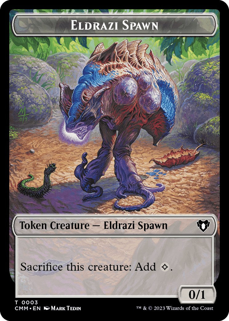 Eldrazi Spawn // Elemental (0025) Double-Sided Token [Commander Masters Tokens]