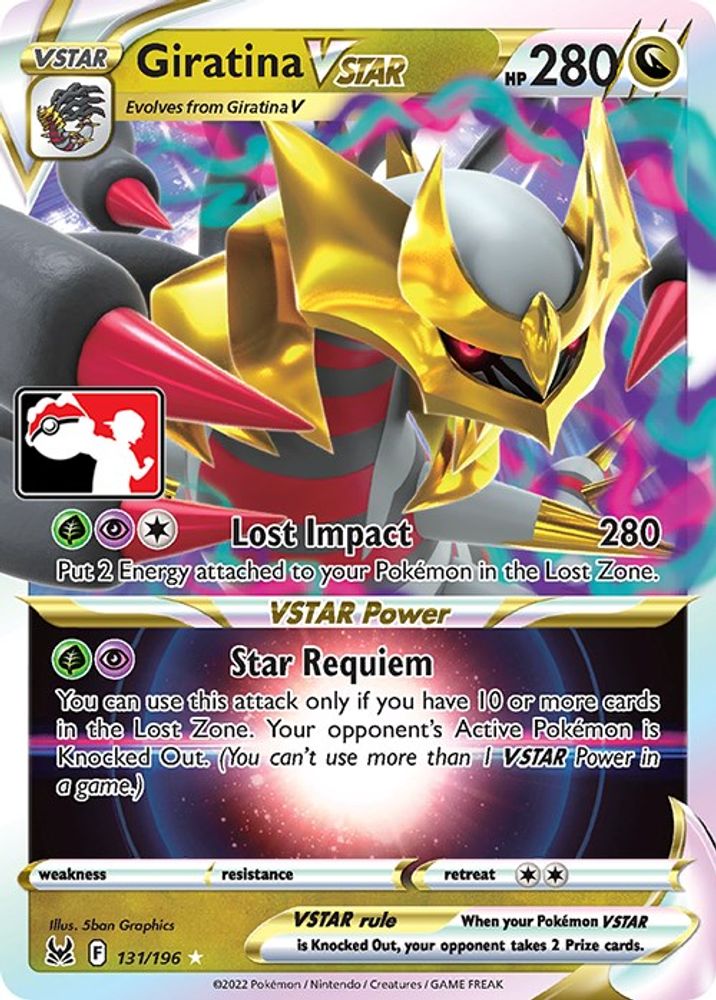 Giratina VSTAR (131/196) [Prize Pack Series Three]