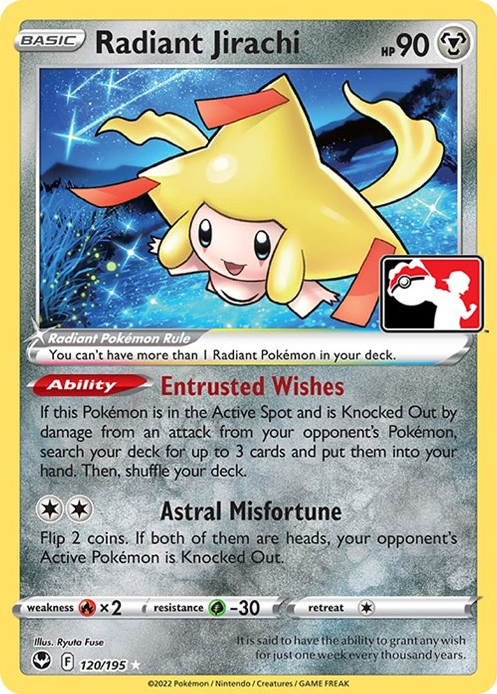 Radiant Jirachi (120/195) [Prize Pack Series Three]