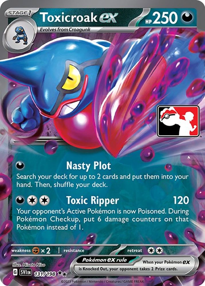 Toxicroak ex (131/198) [Prize Pack Series Three]