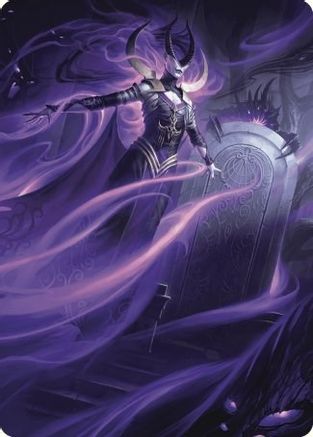 Ashiok, Wicked Manipulator Art Card (10/81) (ASWOE-010) - Art Series: Wilds of Eldraine