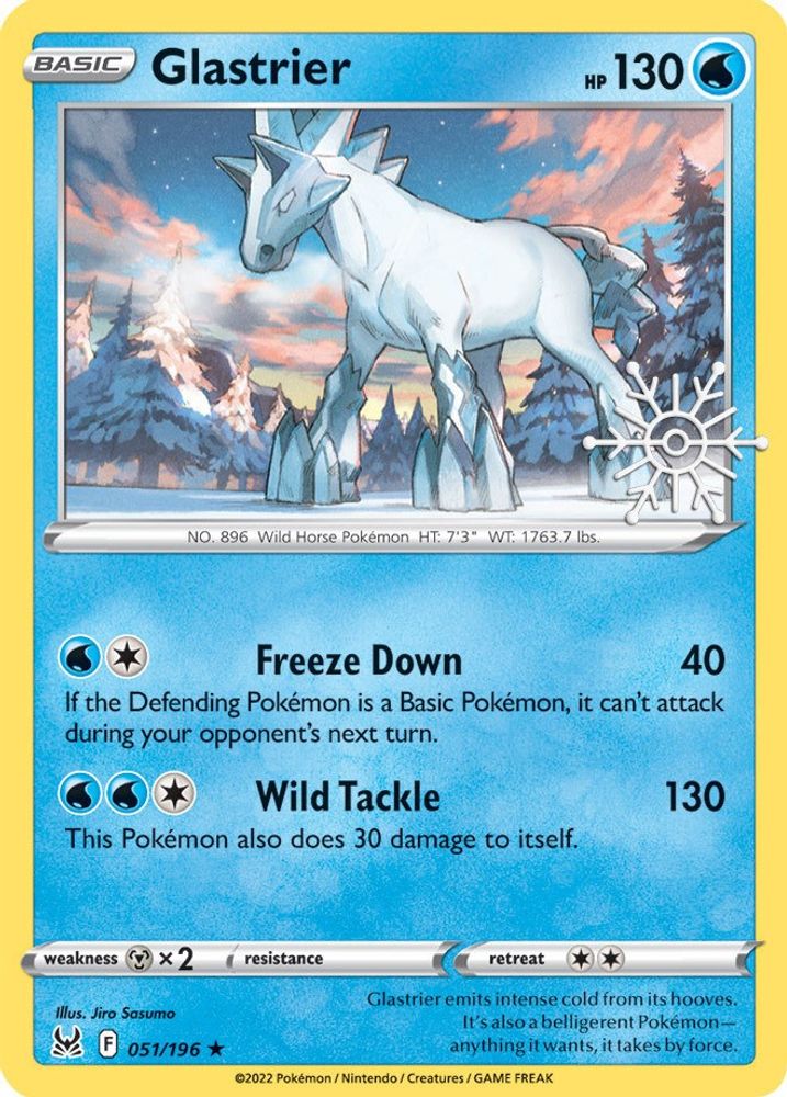Glastrier (051/196) (Holiday Calendar) [Sword & Shield: Lost Origin]