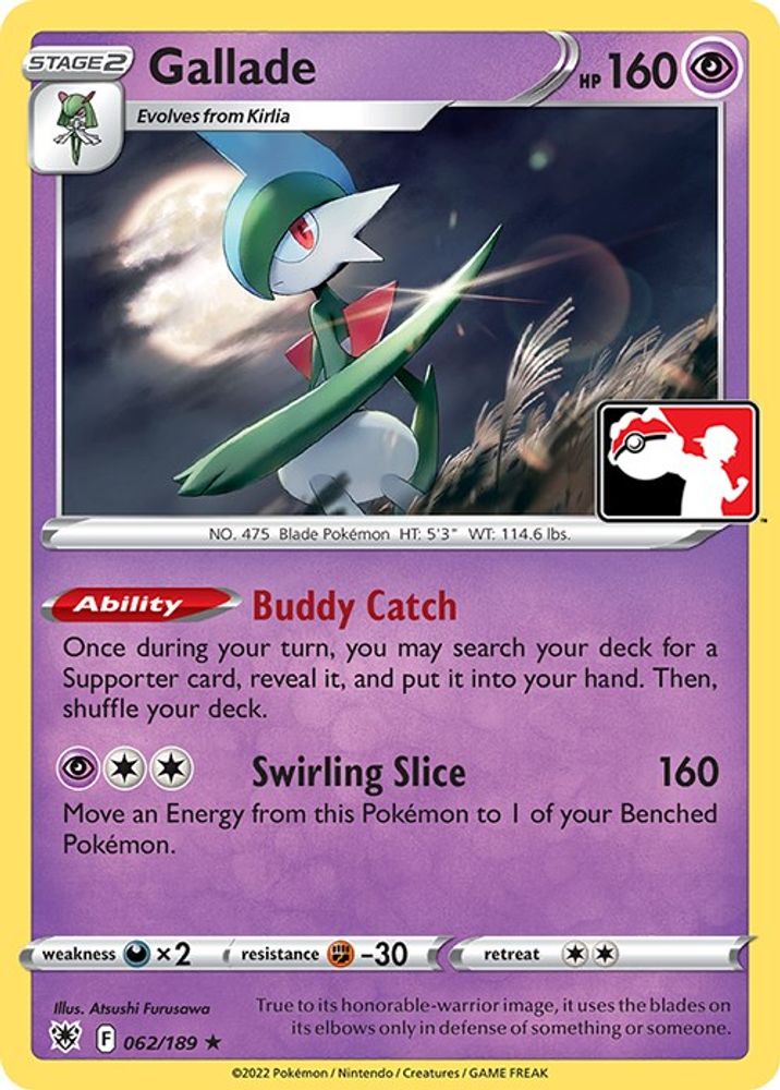 Gallade (062/189) [Prize Pack Series Three]