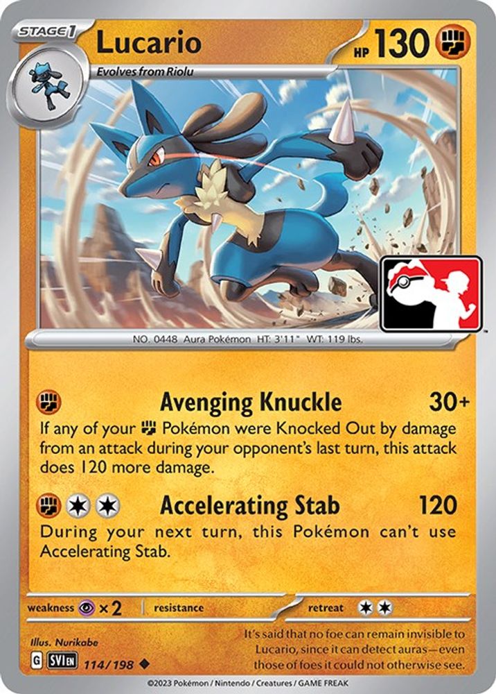 Lucario (114/198) [Prize Pack Series Three]