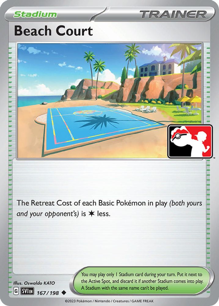 Beach Court (167/198) [Prize Pack Series Three]