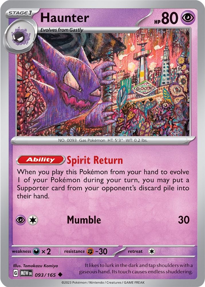 Haunter (093/165) [Scarlet & Violet 151]