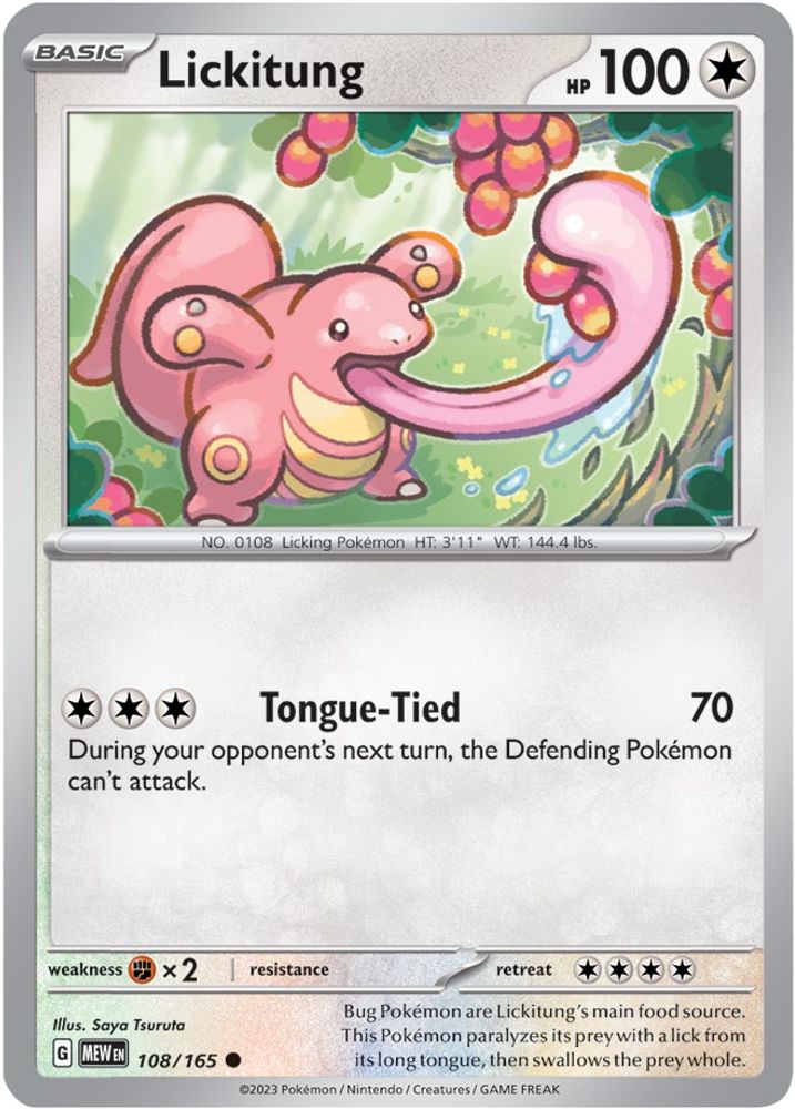 Lickitung (108/165) [Scarlet & Violet 151]