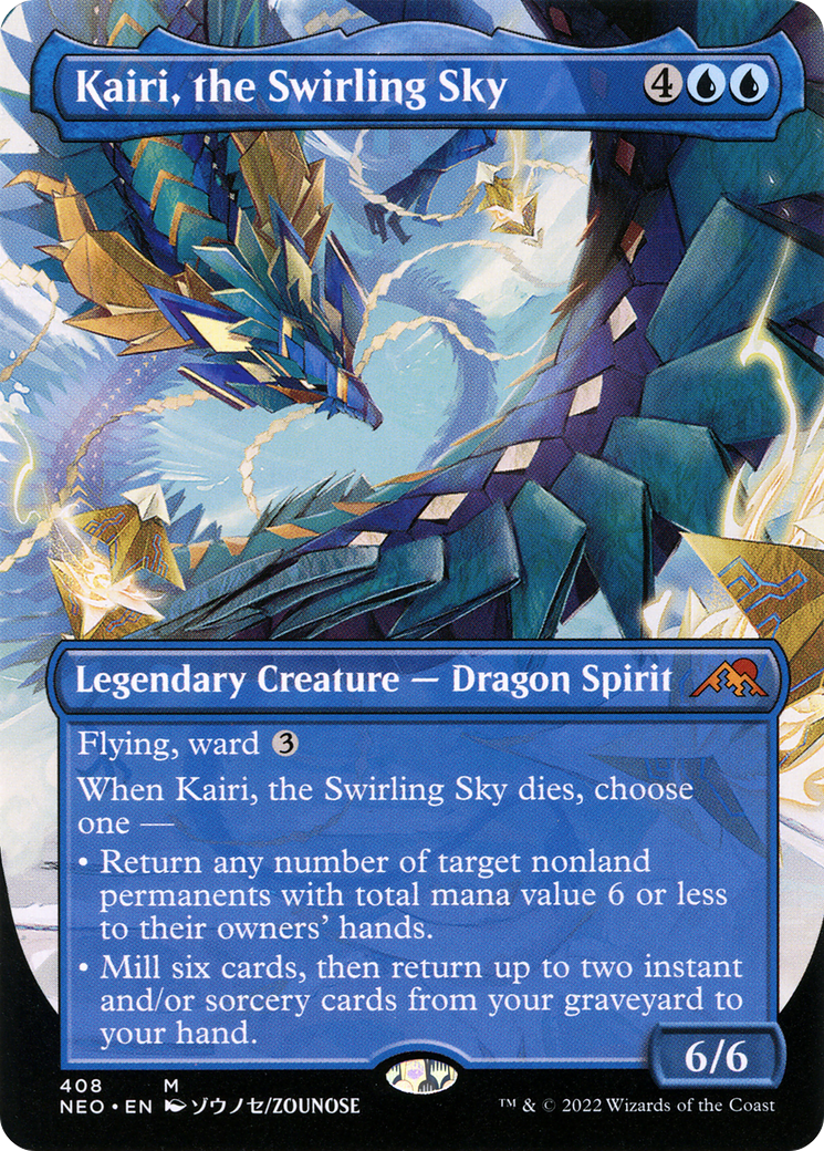 Kairi, the Swirling Sky (Borderless Alternate Art) [Kamigawa: Neon Dynasty]