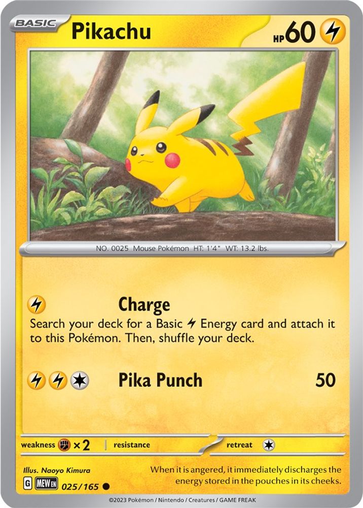 Pikachu (025/165) [Scarlet & Violet 151]