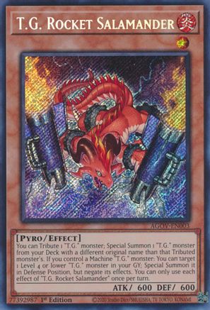 T.G. Rocket Salamander [AGOV-EN003] Secret Rare