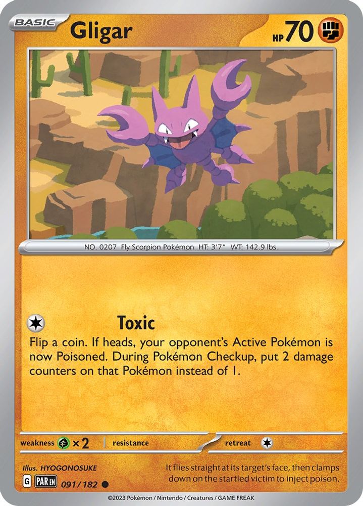 Gligar (091/182) [Scarlet & Violet: Paradox Rift]