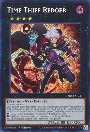 Time Thief Redoer [RA01-EN041] Secret Rare