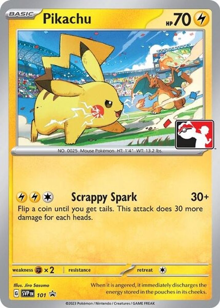 Pikachu (101) (Play Pokemon Promo) [League & Championship Cards]