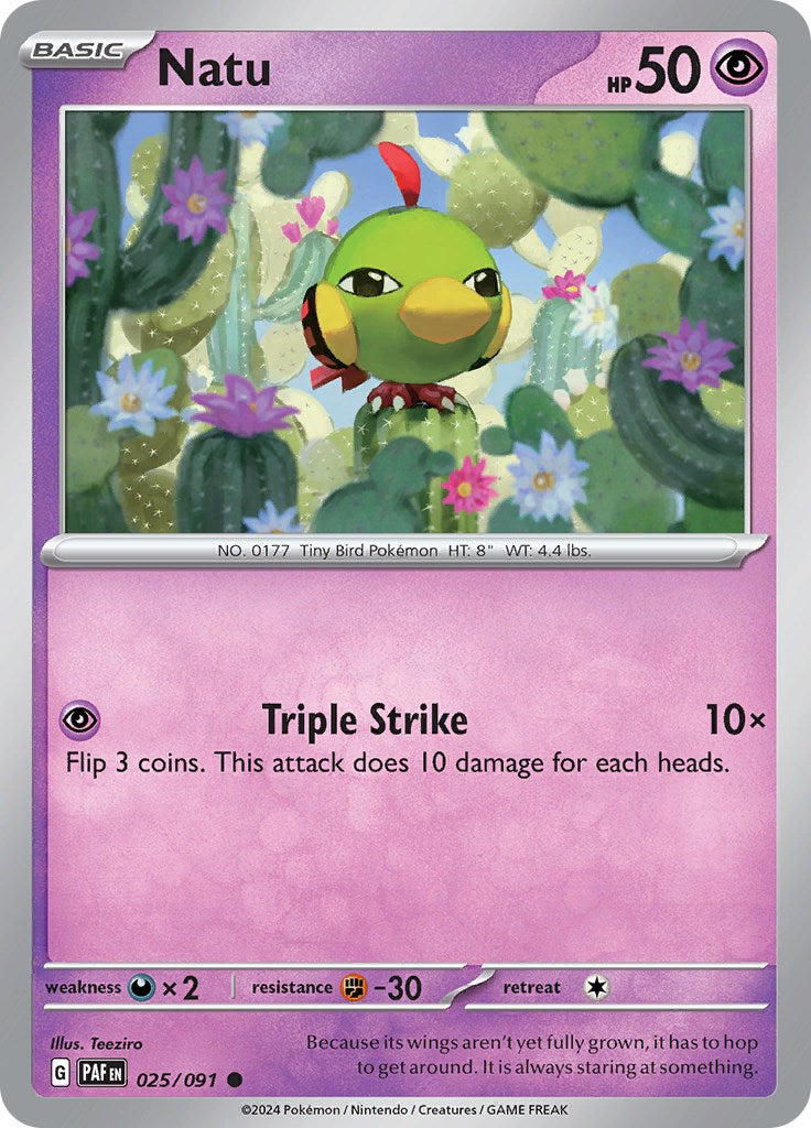 Natu (025/091) [Scarlet & Violet: Paldean Fates]