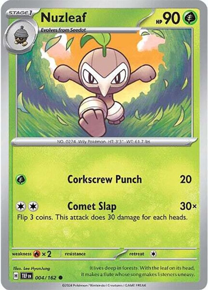 Nuzleaf (004/162) [Scarlet & Violet: Temporal Forces]