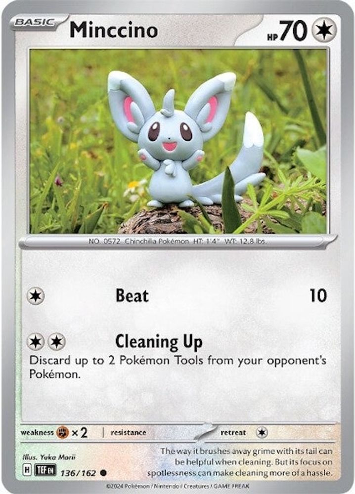 Minccino (136/162) [Scarlet & Violet: Temporal Forces]