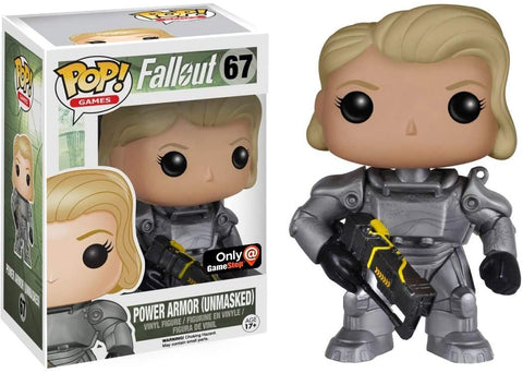 Power Armor (Unmasked) Fallout #67 Bobble Head Pop! Vinyl Figure