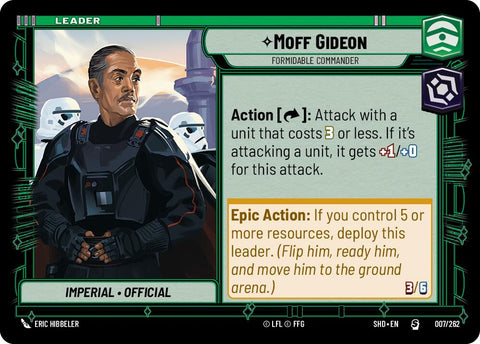 Moff Gideon - Formidable Commander (007/262) (007/262) [Shadows of the Galaxy]