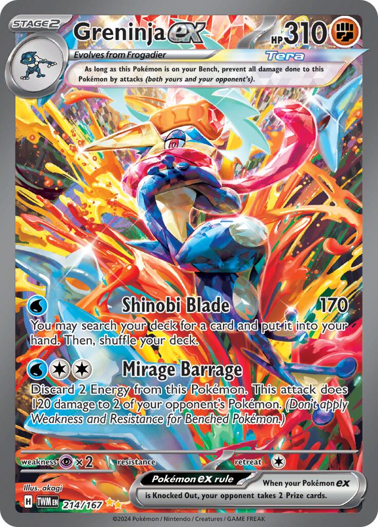 Greninja ex (214/167) [Scarlet & Violet: Twilight Masquerade] at
