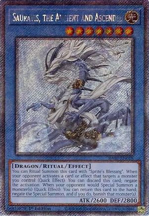 Sauravis, the Ancient and Ascended (Platinum Secret Rare) [RA02-EN019] Platinum Secret Rare