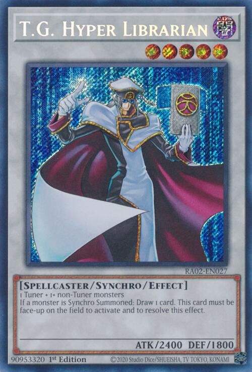 T.G. Hyper Librarian (Secret Rare) [RA02-EN027] Secret Rare