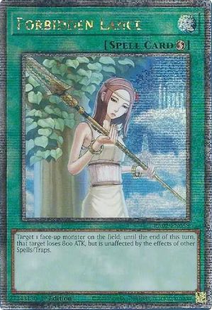 Forbidden Lance (Quarter Century Secret Rare) [RA02-EN058] Quarter Century Secret Rare