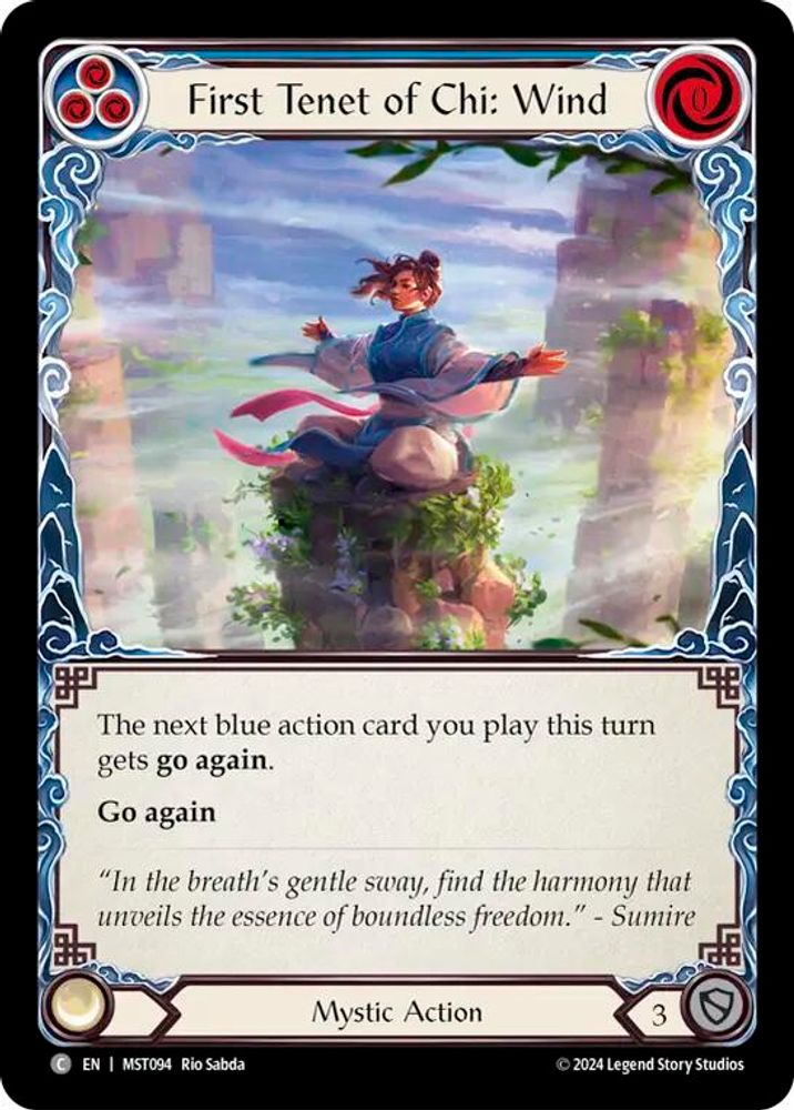 First Tenet of Chi: Wind [MST094] (Part the Mistveil)  Rainbow Foil