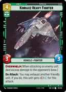 Kihraxz Heavy Fighter (118/262) (118/262) [Shadows of the Galaxy]