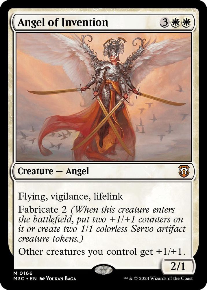 Angel of Invention (Ripple Foil) (M3C-166) - Modern Horizons 3 Commander Foil
