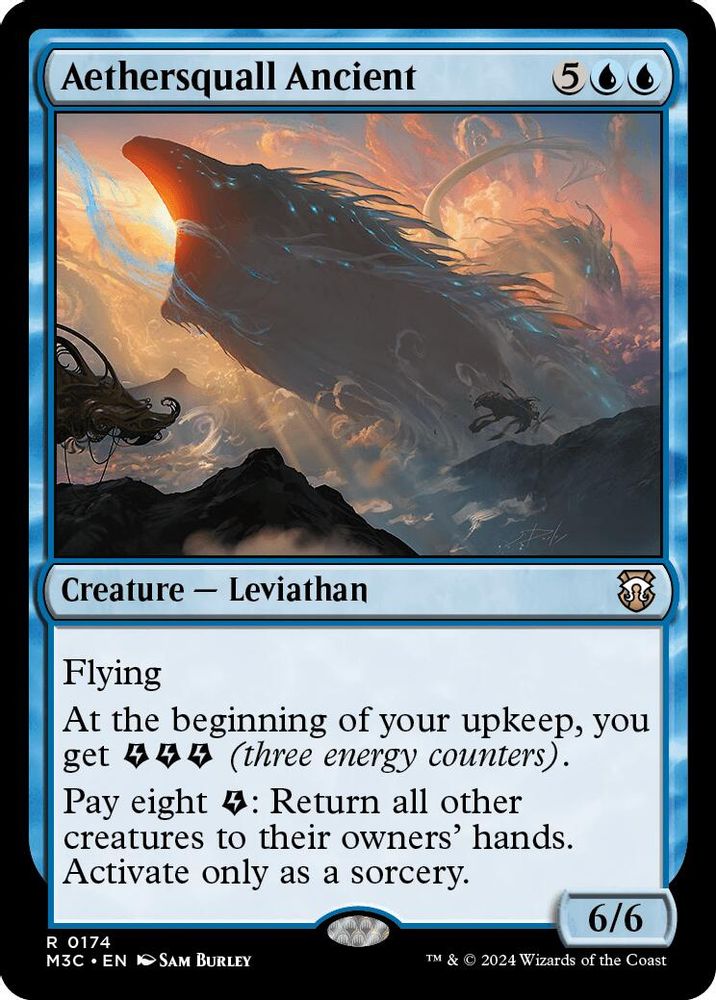 Aethersquall Ancient (Ripple Foil) (M3C-174) - Modern Horizons 3 Commander Foil