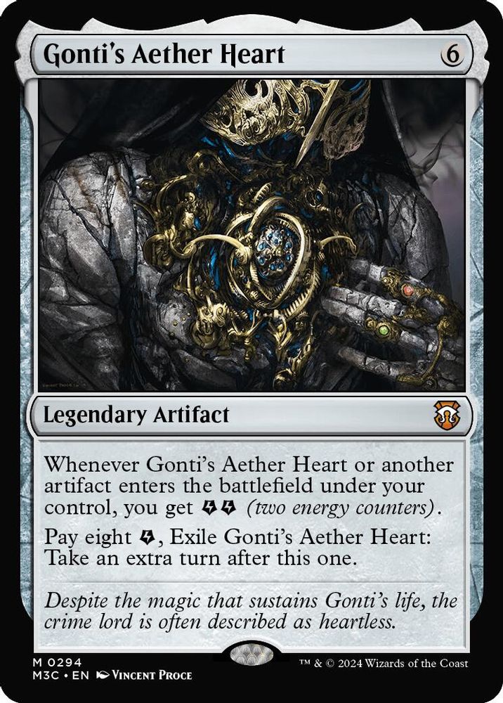 Gonti's Aether Heart (Ripple Foil) [Modern Horizons 3 Commander]