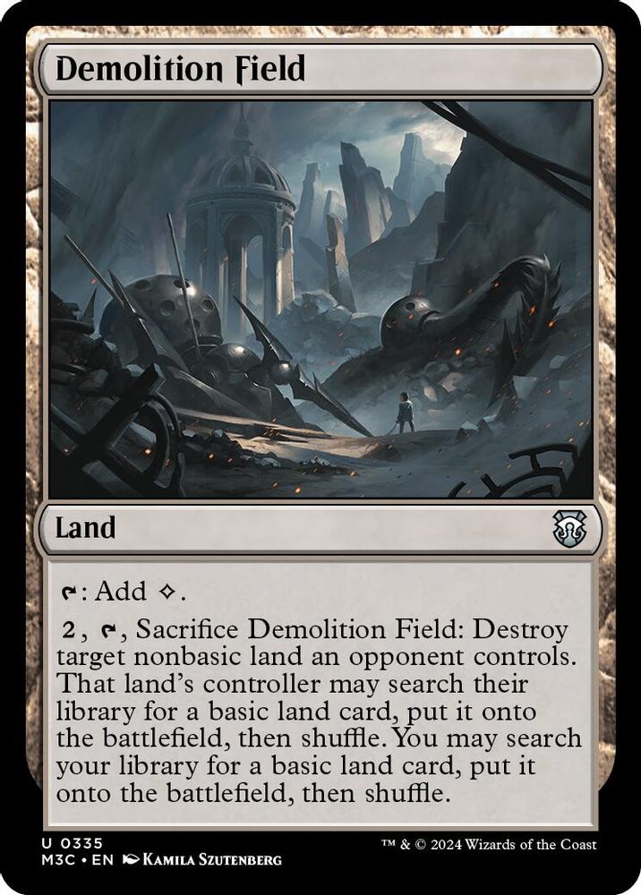 Demolition Field (Ripple Foil) [Modern Horizons 3 Commander]