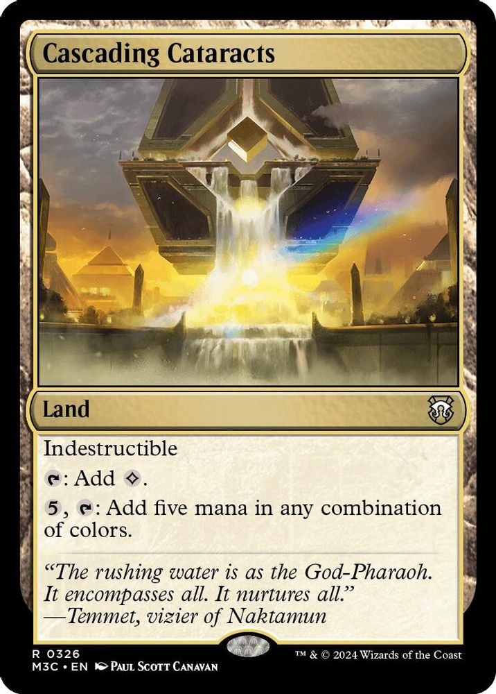 Cascading Cataracts (Ripple Foil) (M3C-326) - Modern Horizons 3 Commander Foil