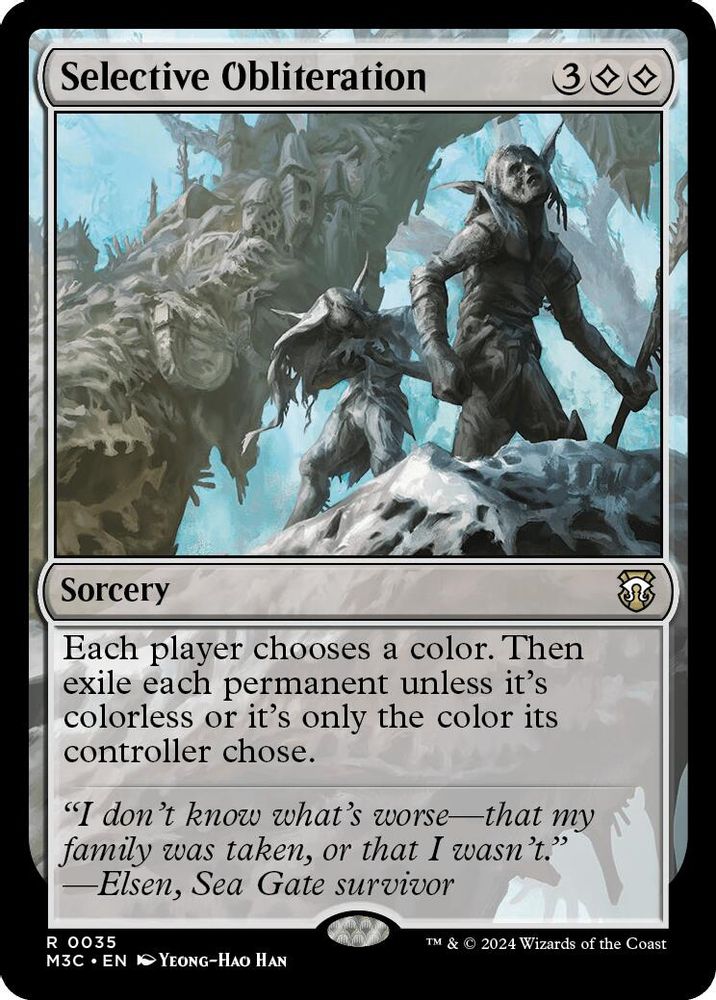 Selective Obliteration (Ripple Foil) [Modern Horizons 3 Commander]