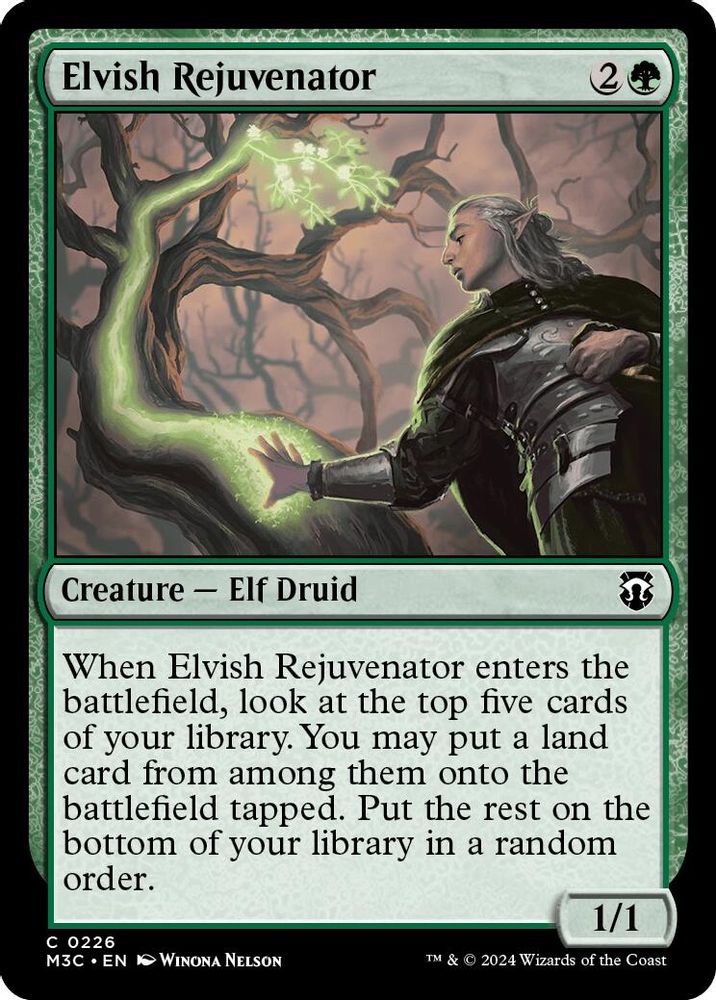 Elvish Rejuvenator (Ripple Foil) (M3C-226) - Modern Horizons 3 Commander Foil