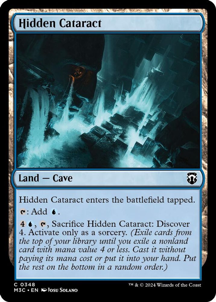 Hidden Cataract (Ripple Foil) [Modern Horizons 3 Commander]