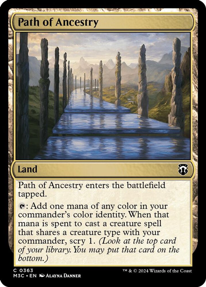 Path of Ancestry (Ripple Foil) (M3C-363) - Modern Horizons 3 Commander Foil