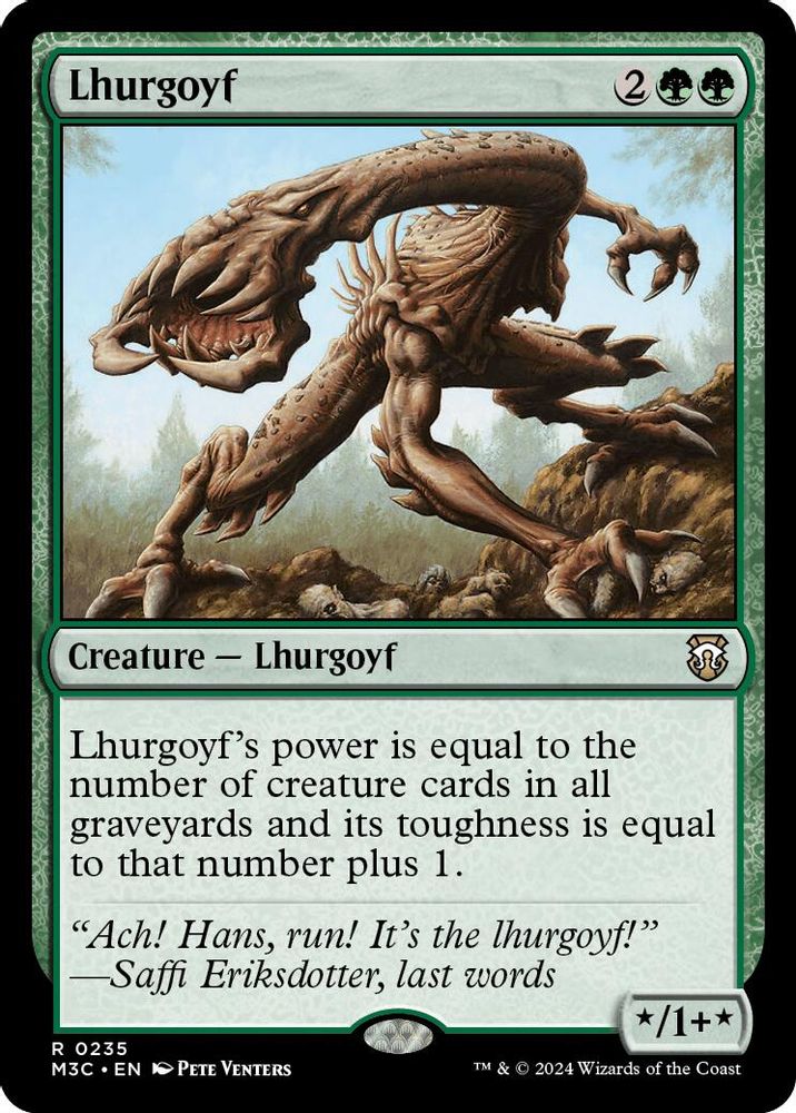 Lhurgoyf (Ripple Foil) [Modern Horizons 3 Commander]